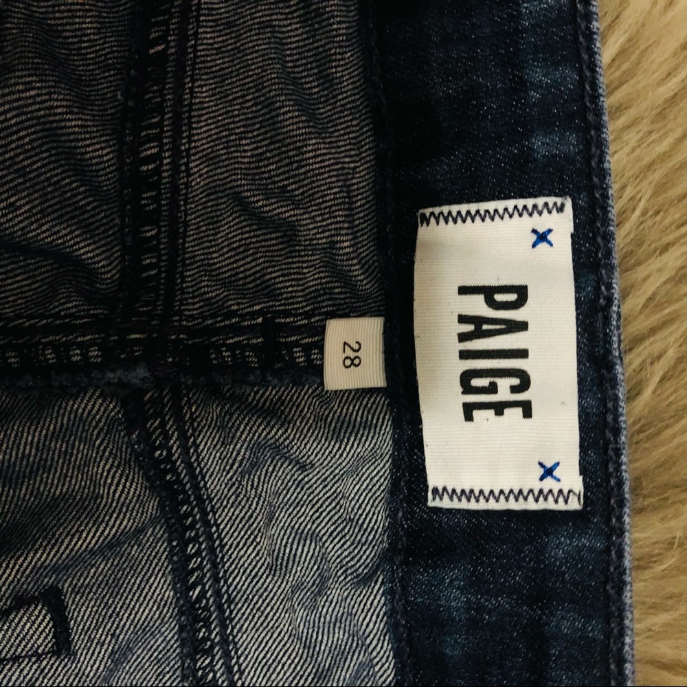 PAIGE Kylie Crop Dark Wash Ankle Jeans - Picture 4 of 8
